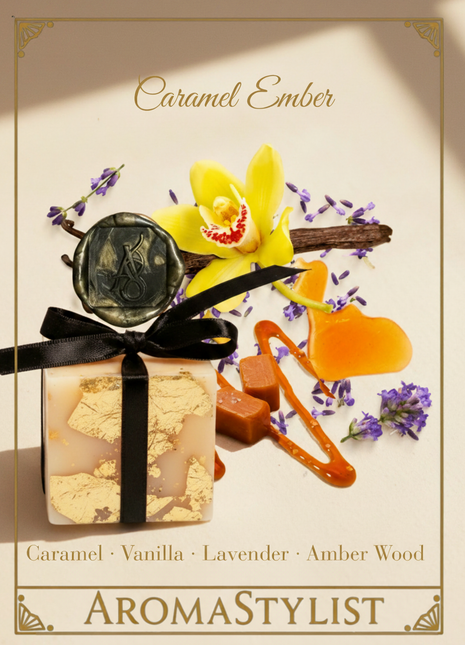 Caramel Ember Signature Cube Candle