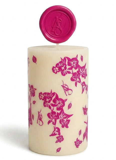 Rosé Veil Ornamenta Pillar Candle
