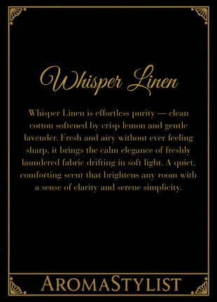 Whisper Linen Ornamenta Wax Air Freshener