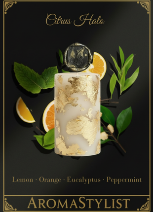 Citrus Halo Signature Pillar Candle