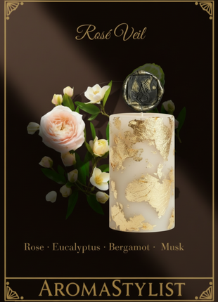 Rosé Veil Signature Pillar Candle