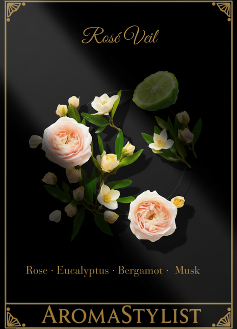 Rosé Veil Ornamenta Pillar Candle