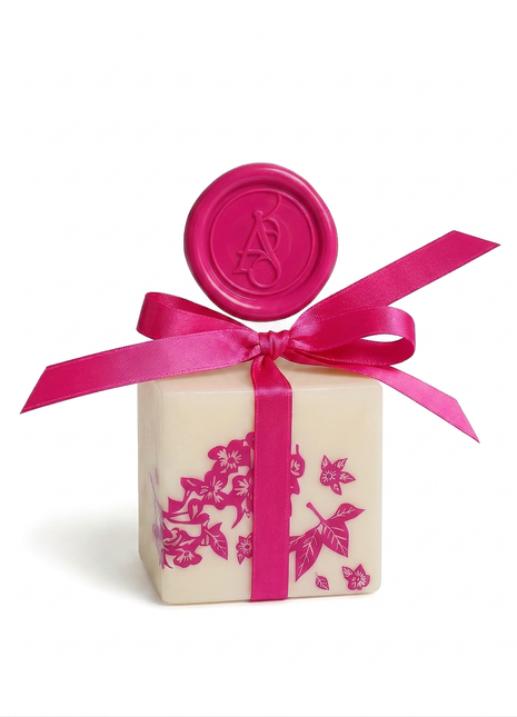 Rosé Veil Ornamenta Cube Candle