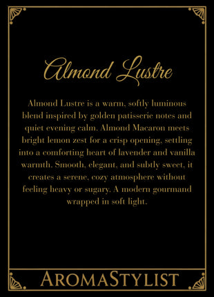 Almond Lustre Signature Pillar Candle