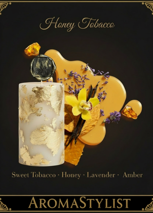 Honey Tobacco Signature Pillar Candle